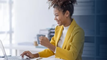 business woman using a laptop